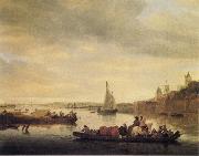 Saloman van Ruysdael The Crossing at Nimwegen Spain oil painting artist